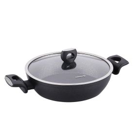 Korkmaz Nora 2 Piece 3.6 Liter Aluminum Nonstick Low Casserole Dish with Lid