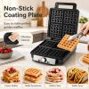 Non-Stick Plate Cool Touch Handle Waffle Maker for Home Kitchen Breakfast